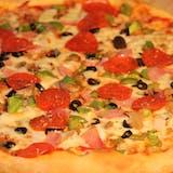 Mia Pizzeria's Luca Deluxe Pizza